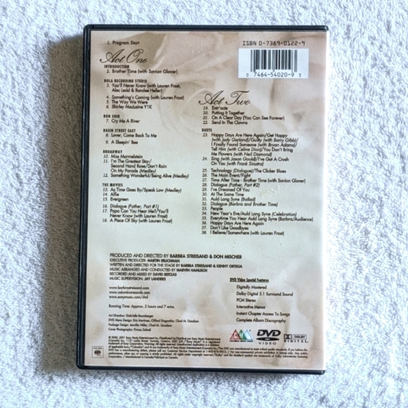 DVD Music: Barbara Streisand Timeless, Love in Concert - Picture 2 of 2